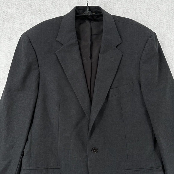 Brooks Brothers 346 Sports Coat Mens 42L Blazer Coat Gray Stretch Button Wool - Picture 4 of 15